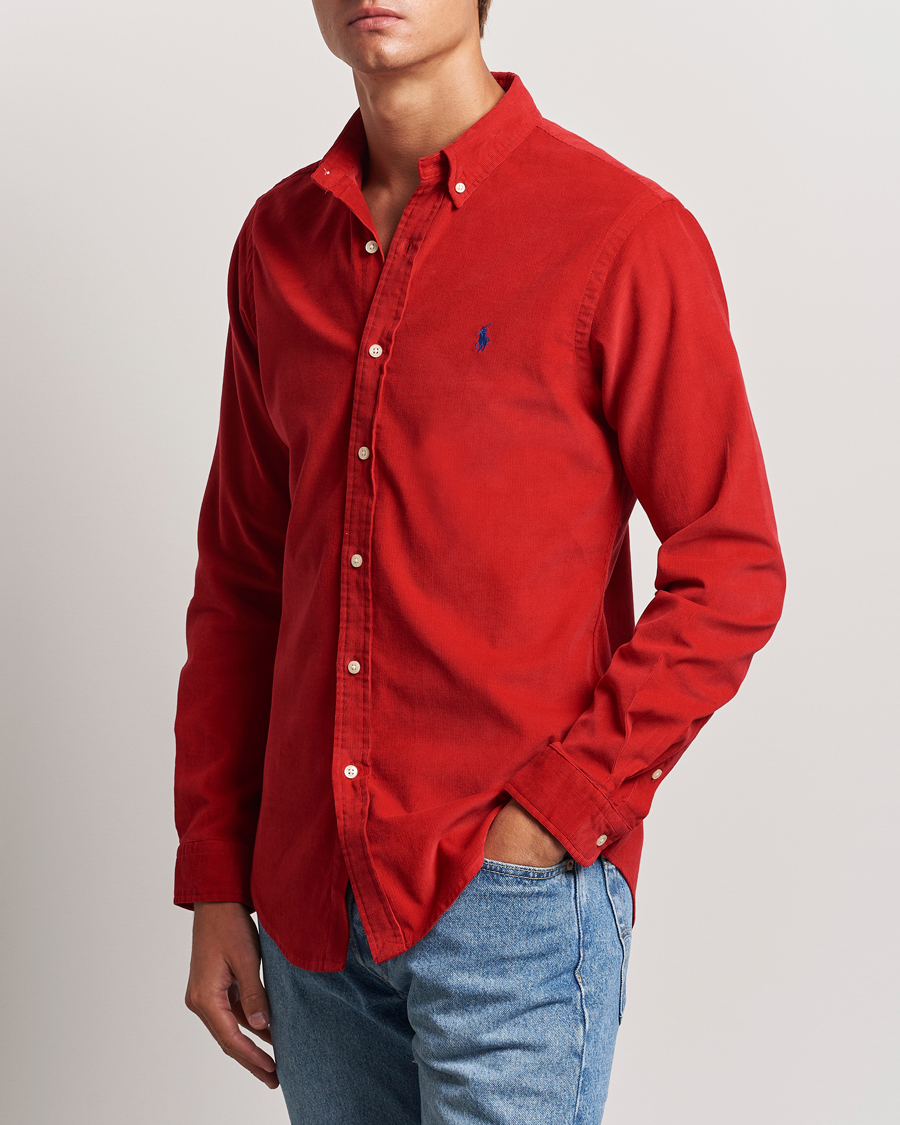 Homme | Chemises | Polo Ralph Lauren | Slim Fit Corduroy Shirt Martin Red