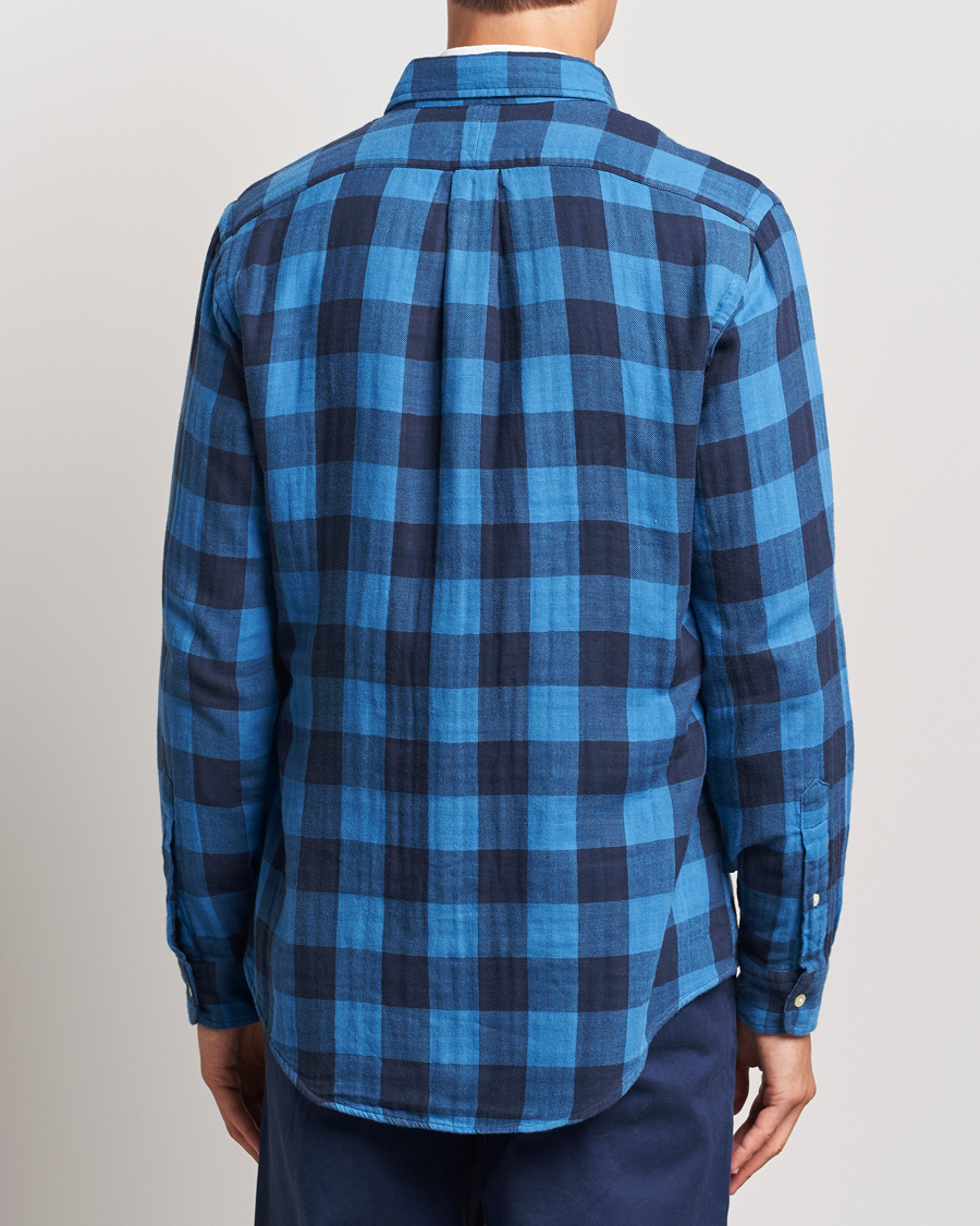 Homme | Chemises | Polo Ralph Lauren | Double Face Custom Fit Check Shirt Royal/Black