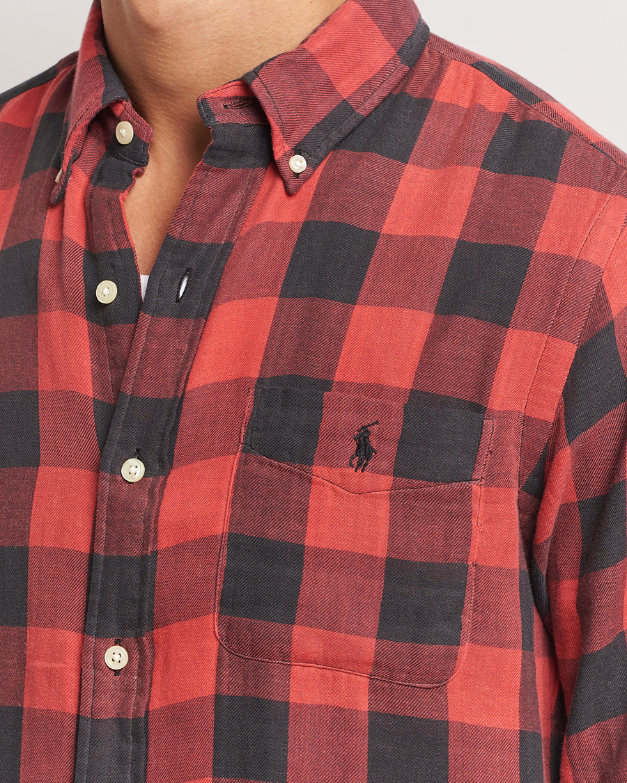 Homme | Chemises | Polo Ralph Lauren | Double Face Custom Fit Check Shirt Red/Black