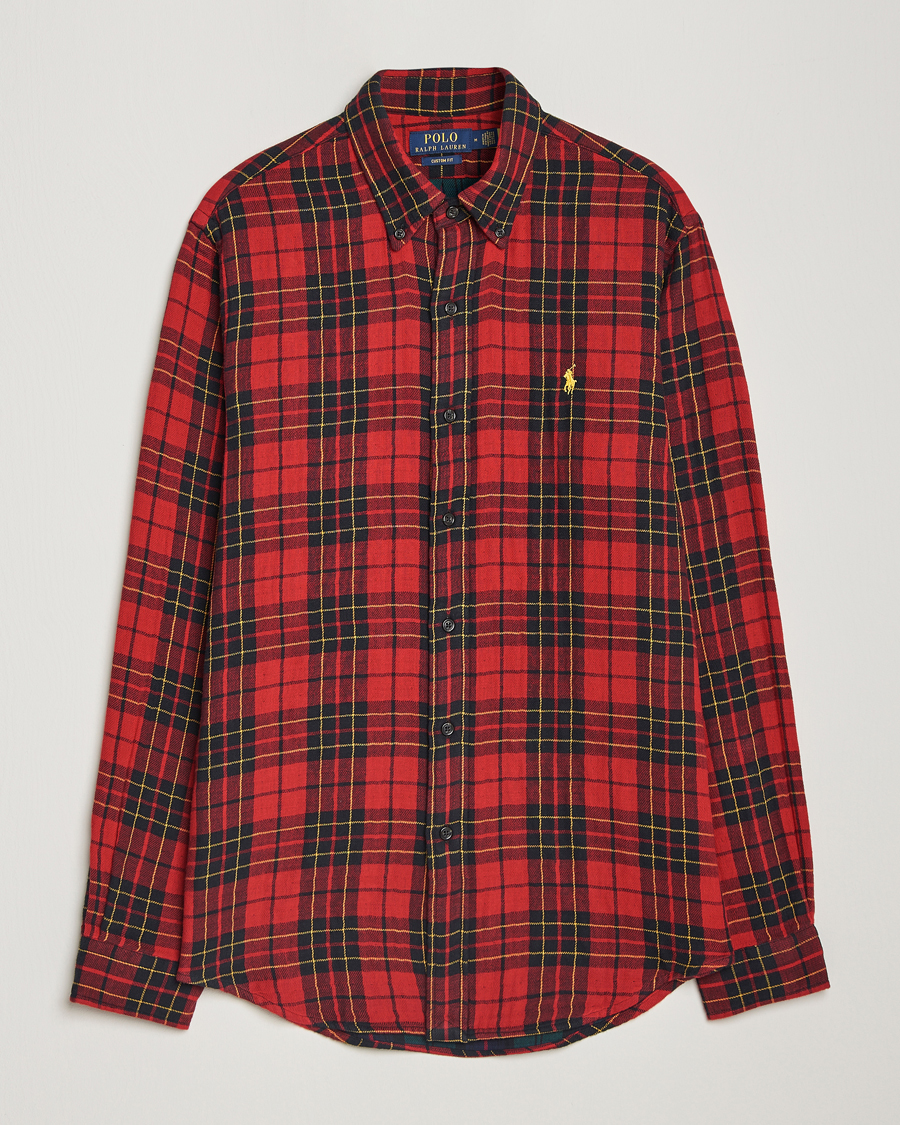 Homme | Chemises | Polo Ralph Lauren | Custom Fit Double Faced Checked Shirt Red/Black