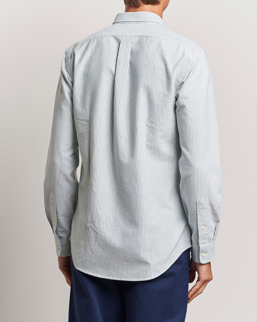 Homme | Chemises | Polo Ralph Lauren | Slim Fit Striped Oxford Shirt Green/White