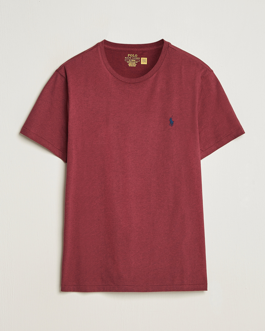Homme | T-shirts | Polo Ralph Lauren | Custom Slim Fit Tee Vintage Port Heather