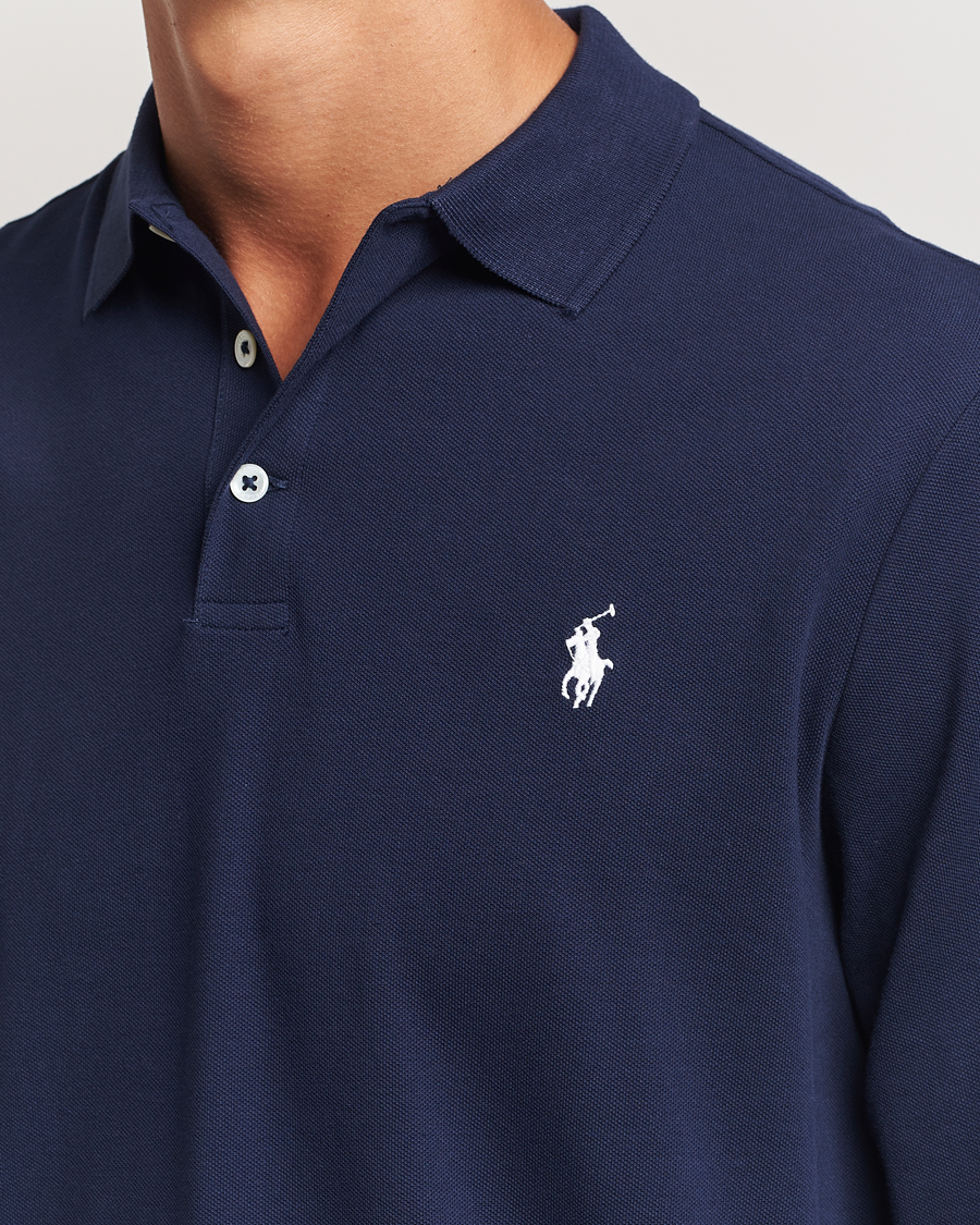 Homme | Pulls Et Tricots | Polo Ralph Lauren | Custom Slim Fit Long Sleeve Polo Refined Navy