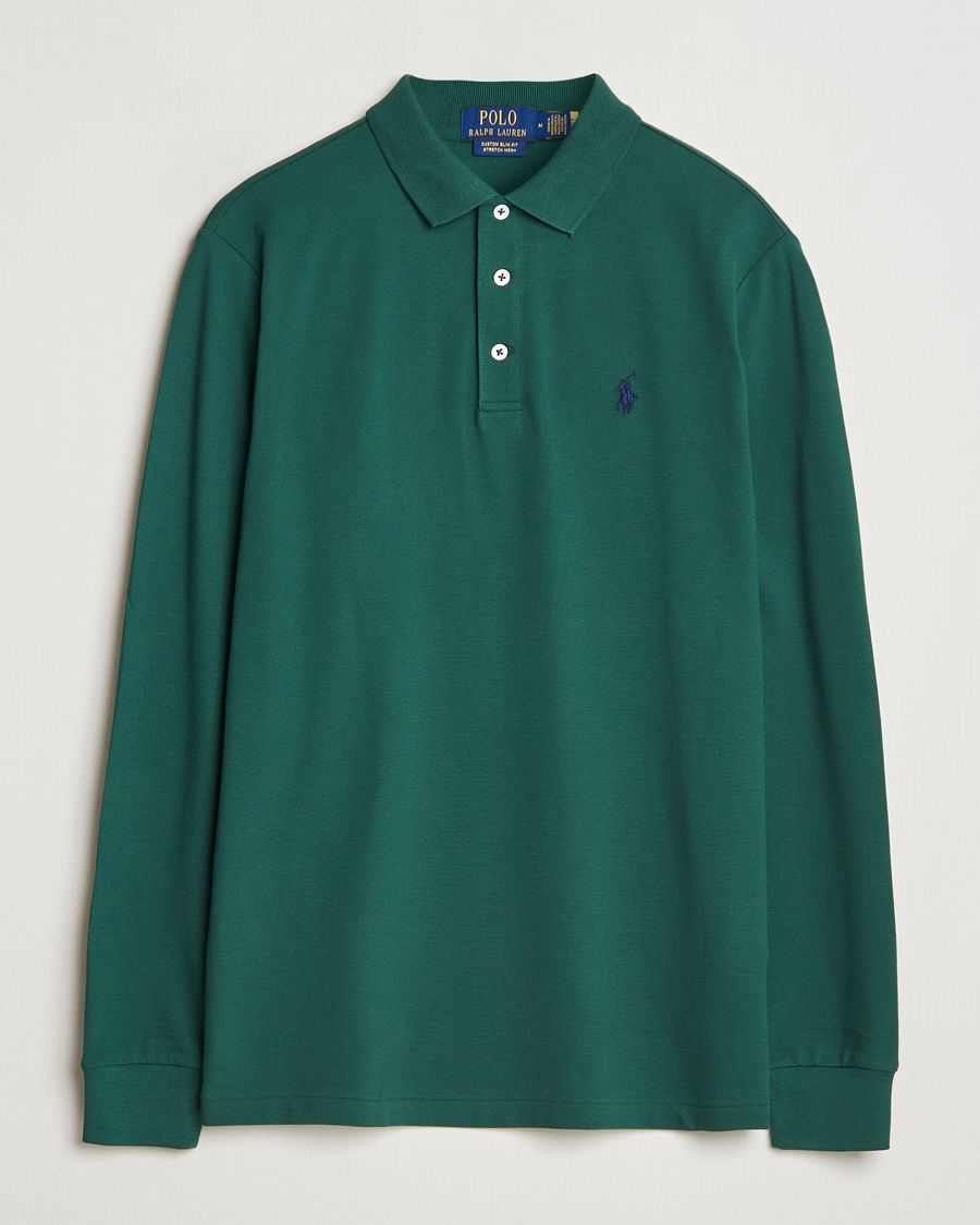 Homme | Pulls Et Tricots | Polo Ralph Lauren | Custom Slim Fit Long Sleeve Polo Vintage Pine