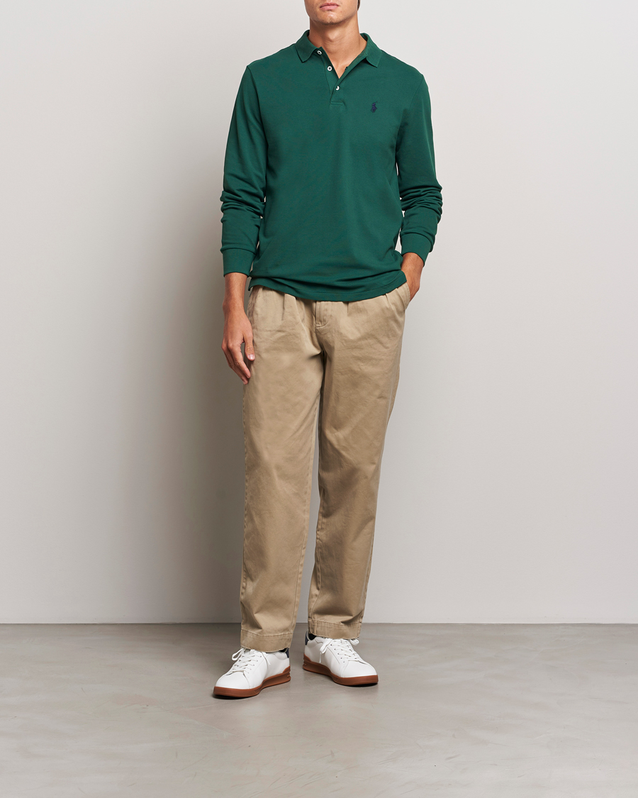 Homme | Pulls Et Tricots | Polo Ralph Lauren | Custom Slim Fit Long Sleeve Polo Vintage Pine