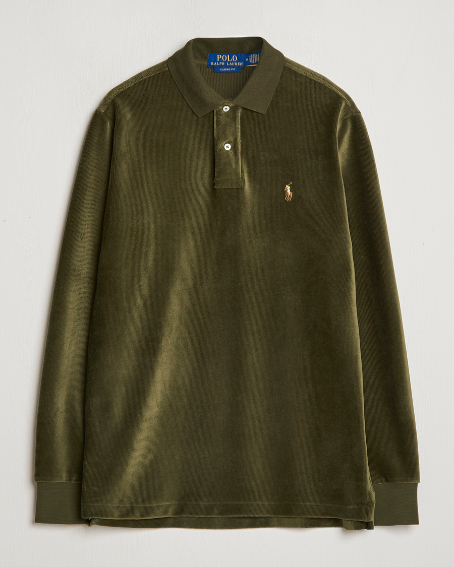 Homme | Pulls Et Tricots | Polo Ralph Lauren | Corduroy Long Sleeve Polo Dark Loden