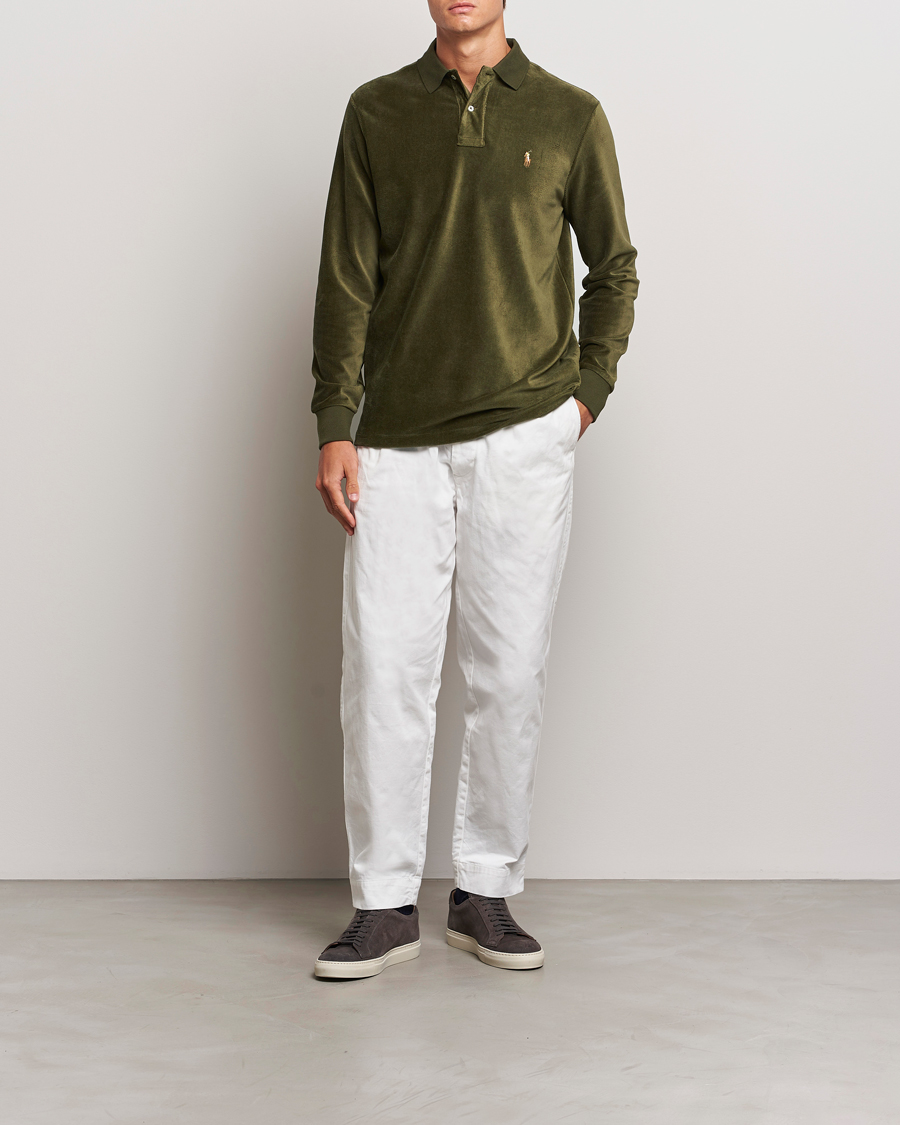Homme | Pulls Et Tricots | Polo Ralph Lauren | Corduroy Long Sleeve Polo Dark Loden