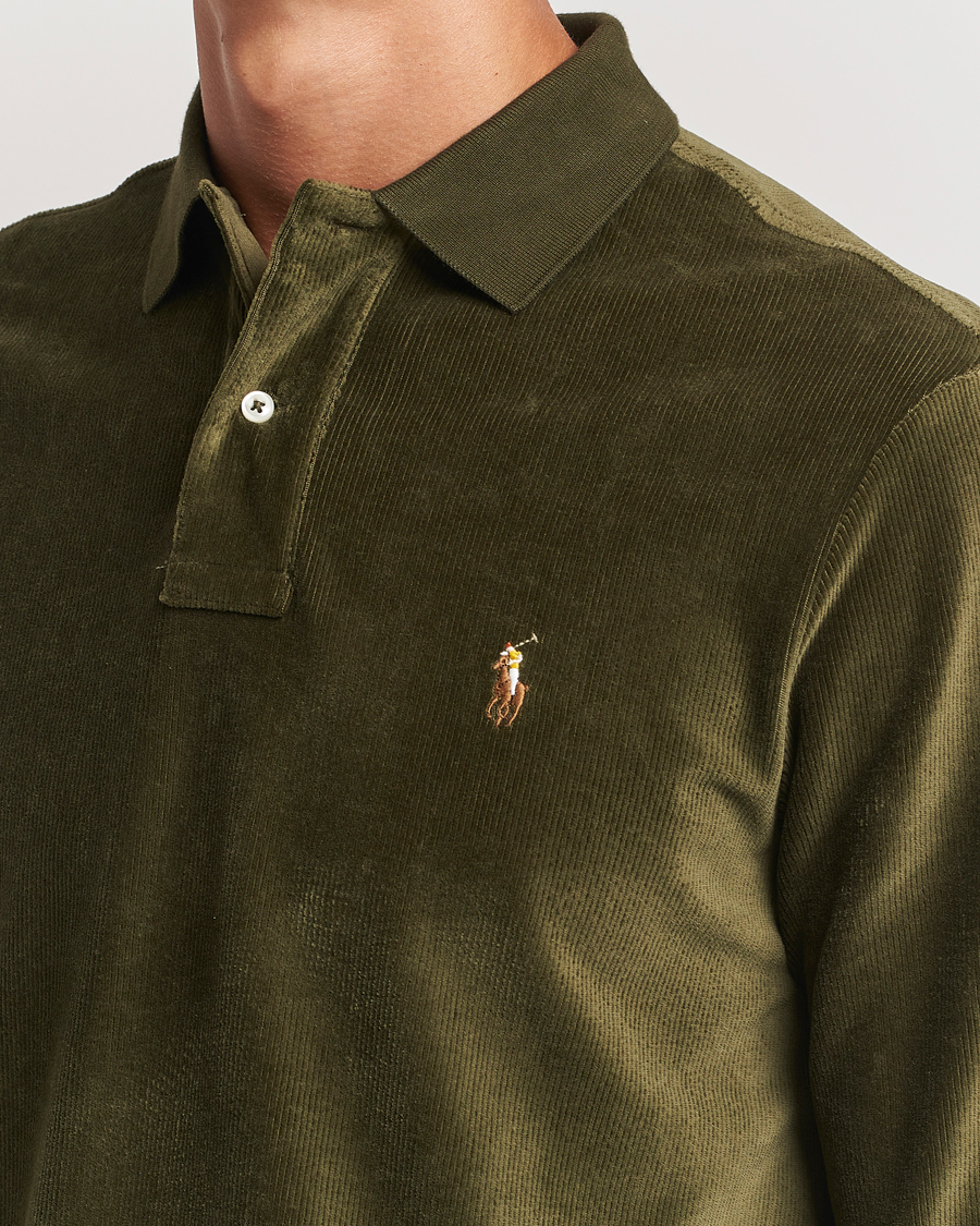 Homme | Pulls Et Tricots | Polo Ralph Lauren | Corduroy Long Sleeve Polo Dark Loden