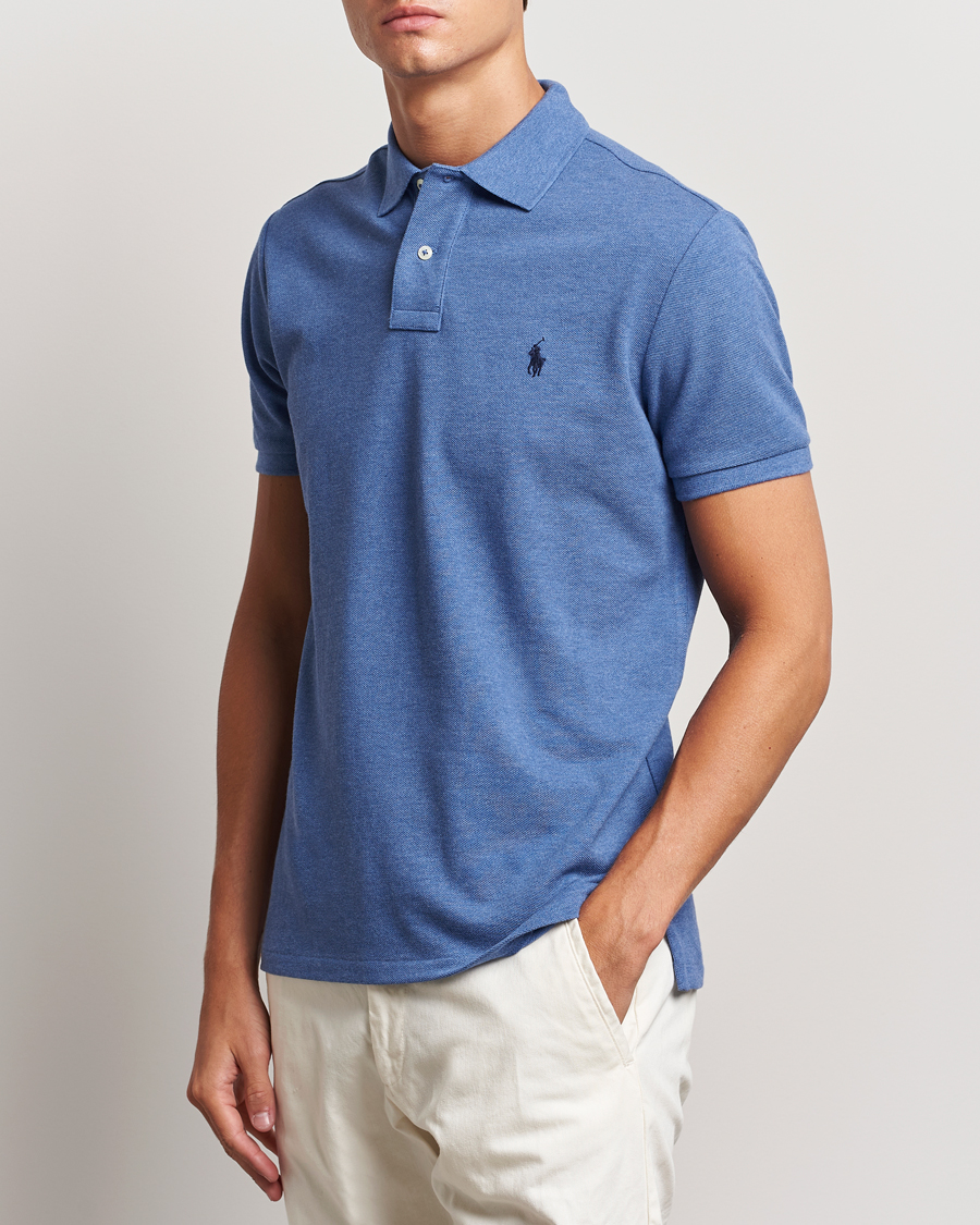 Homme | Polos | Polo Ralph Lauren | Custom Slim Fit Polo Faded Royal Heather