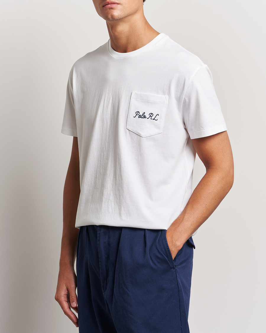 Homme | T-shirts | Polo Ralph Lauren | Pocket Tee White Varsity Bear