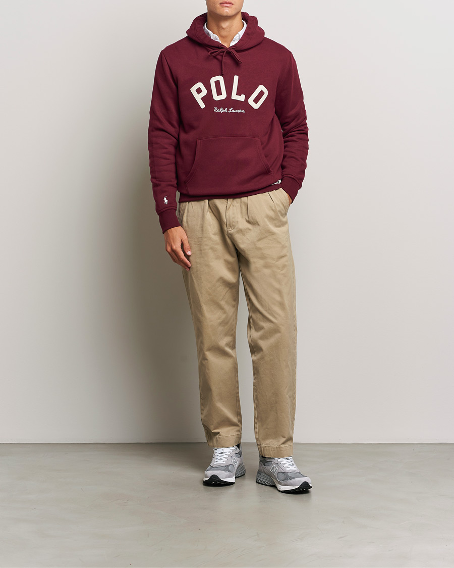 Homme | Pulls Et Tricots | Polo Ralph Lauren | RL Varsity Fleece Hoodie Classic Wine