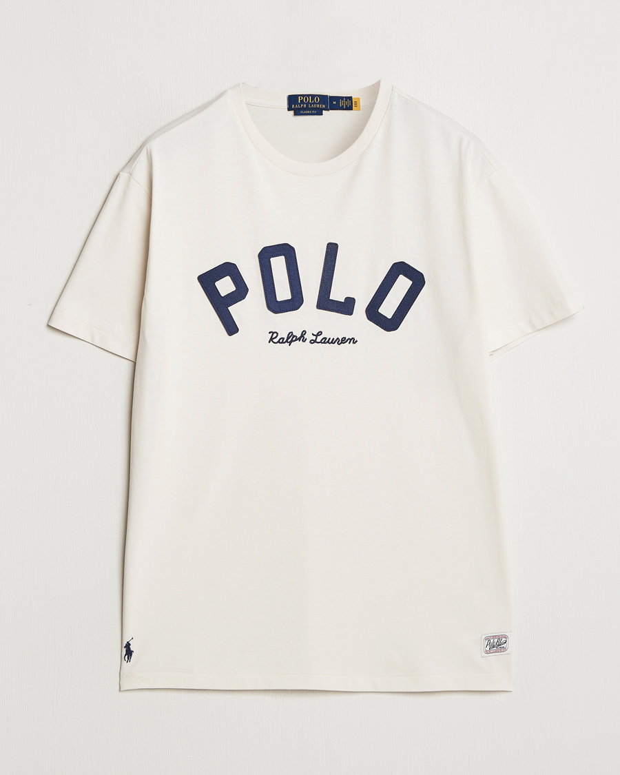 Homme | T-shirts | Polo Ralph Lauren | RL Varsity Tee Antique Cream
