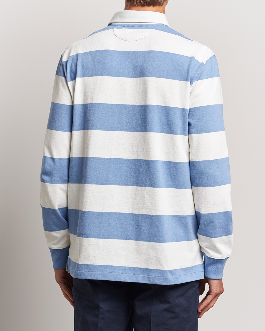 Homme | Pulls Et Tricots | Polo Ralph Lauren | Striped Rugby Varsity Bear Campus Blue/White
