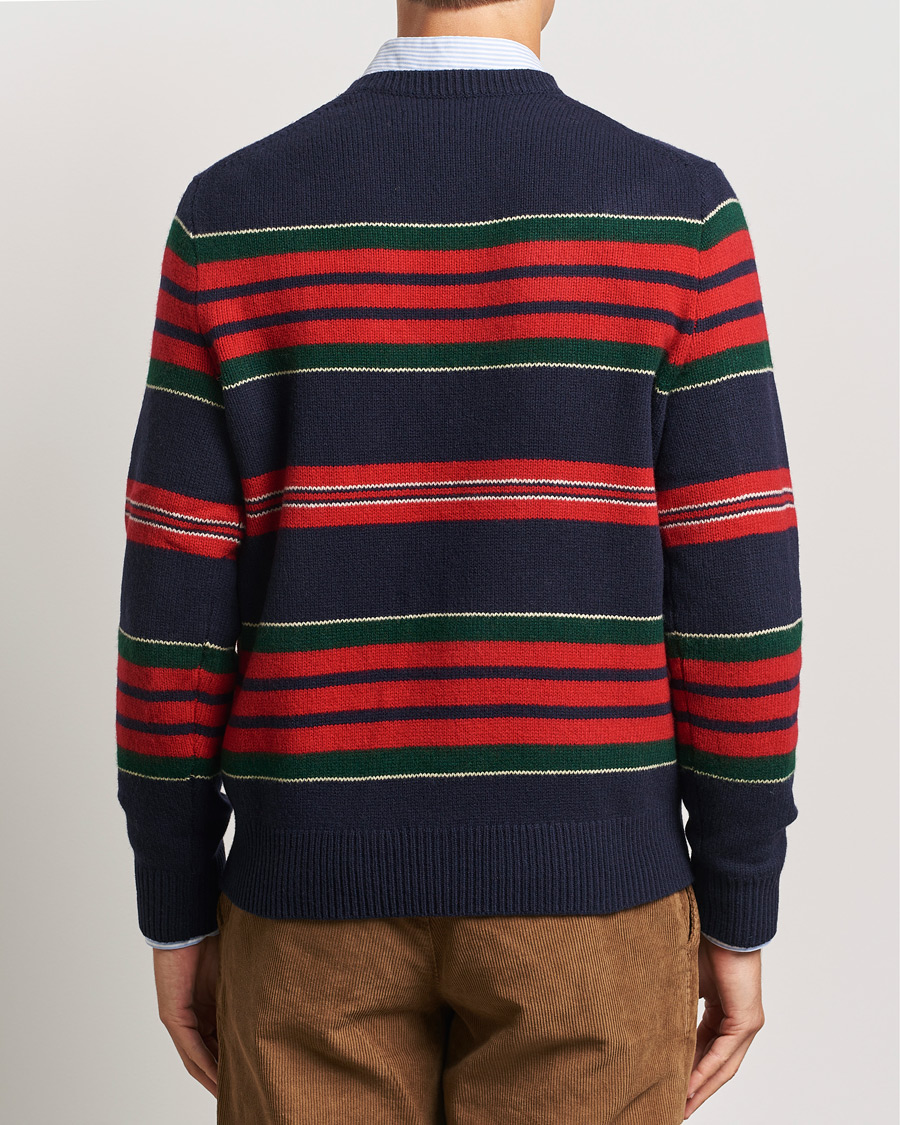 Homme | Pulls Et Tricots | Polo Ralph Lauren | Wool/Cashmere Striped Sweater Hunter Navy Combo