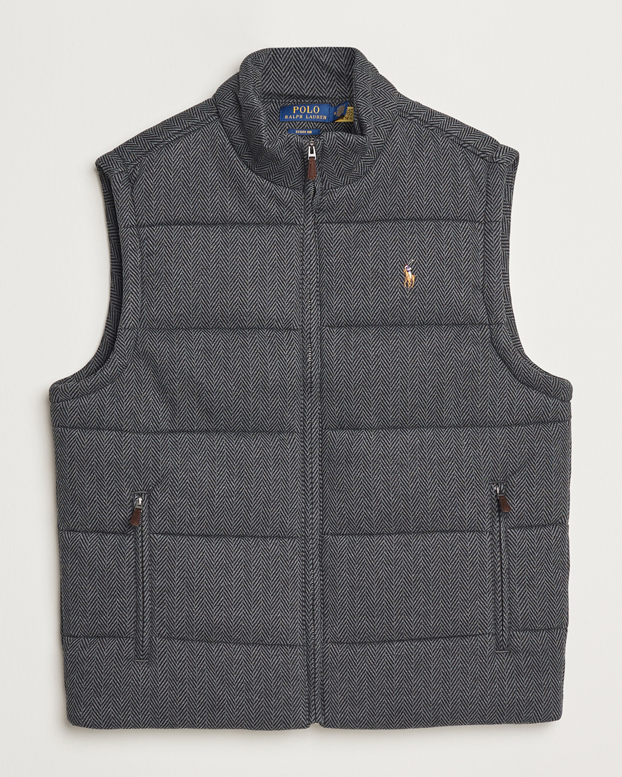 Homme | Manteaux Et Vestes | Polo Ralph Lauren | Quilted Vest Stadium Grey Heather Herringbone