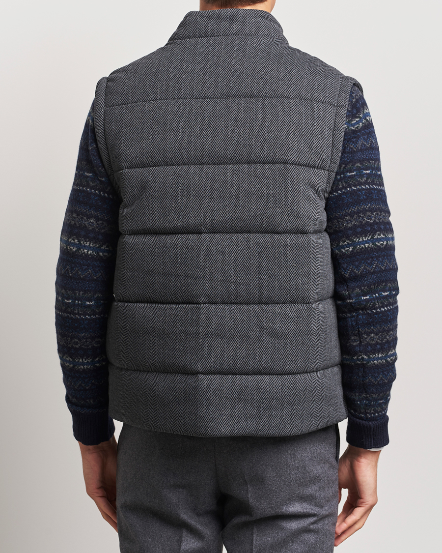 Homme | Manteaux Et Vestes | Polo Ralph Lauren | Quilted Vest Stadium Grey Heather Herringbone