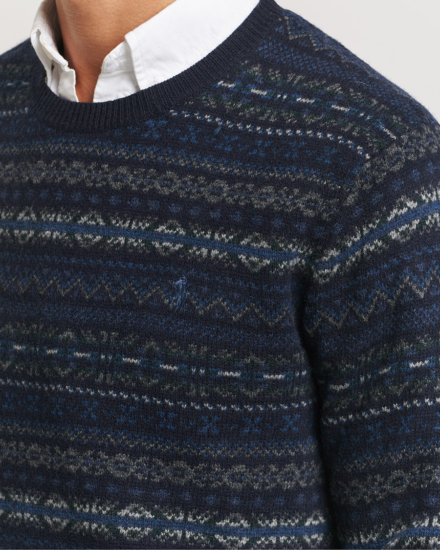 Homme | Pulls Et Tricots | Polo Ralph Lauren | Wool Fairisle Sweater Navy Combo