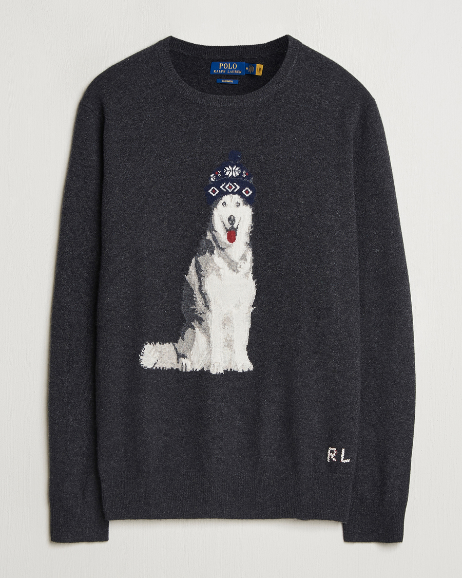 Homme | Pulls Et Tricots | Polo Ralph Lauren | Holiday Dog Cashmere Sweater Dark Granite Heather