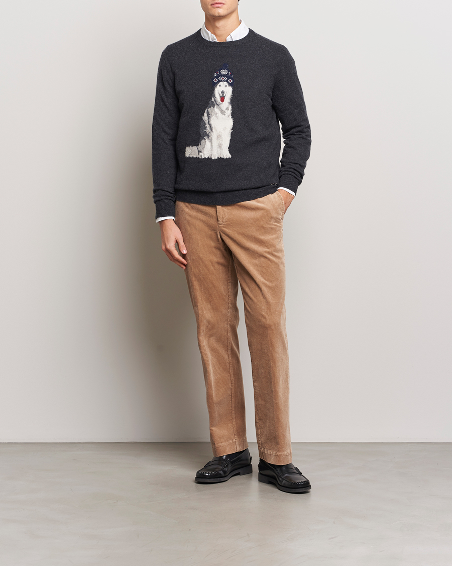 Homme | Pulls Et Tricots | Polo Ralph Lauren | Holiday Dog Cashmere Sweater Dark Granite Heather