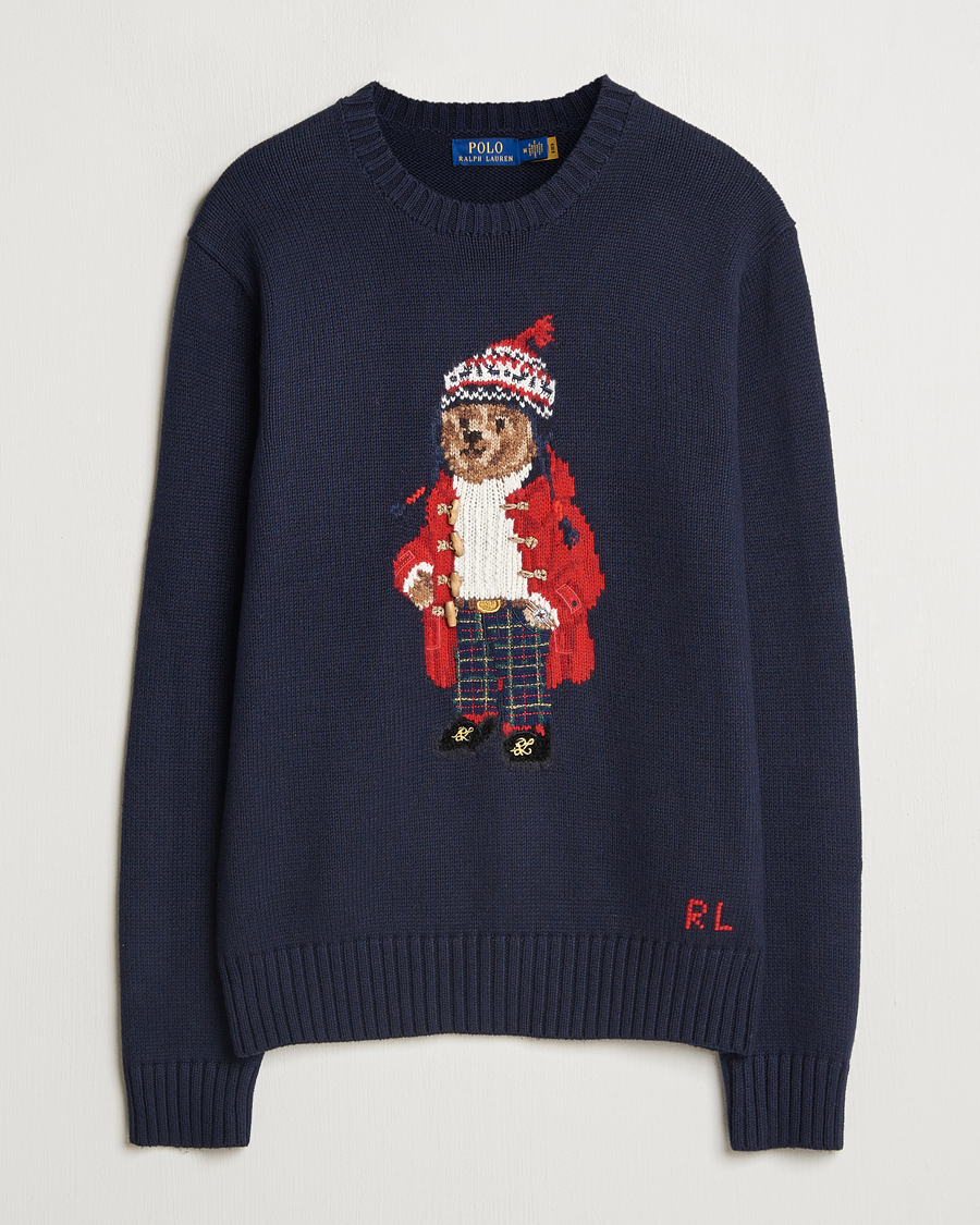 Homme | Pulls Et Tricots | Polo Ralph Lauren | Holiday Bear Sweater RL Navy