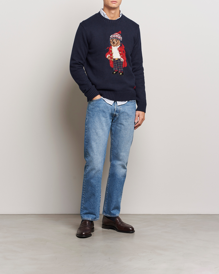 Homme | Pulls Et Tricots | Polo Ralph Lauren | Holiday Bear Sweater RL Navy