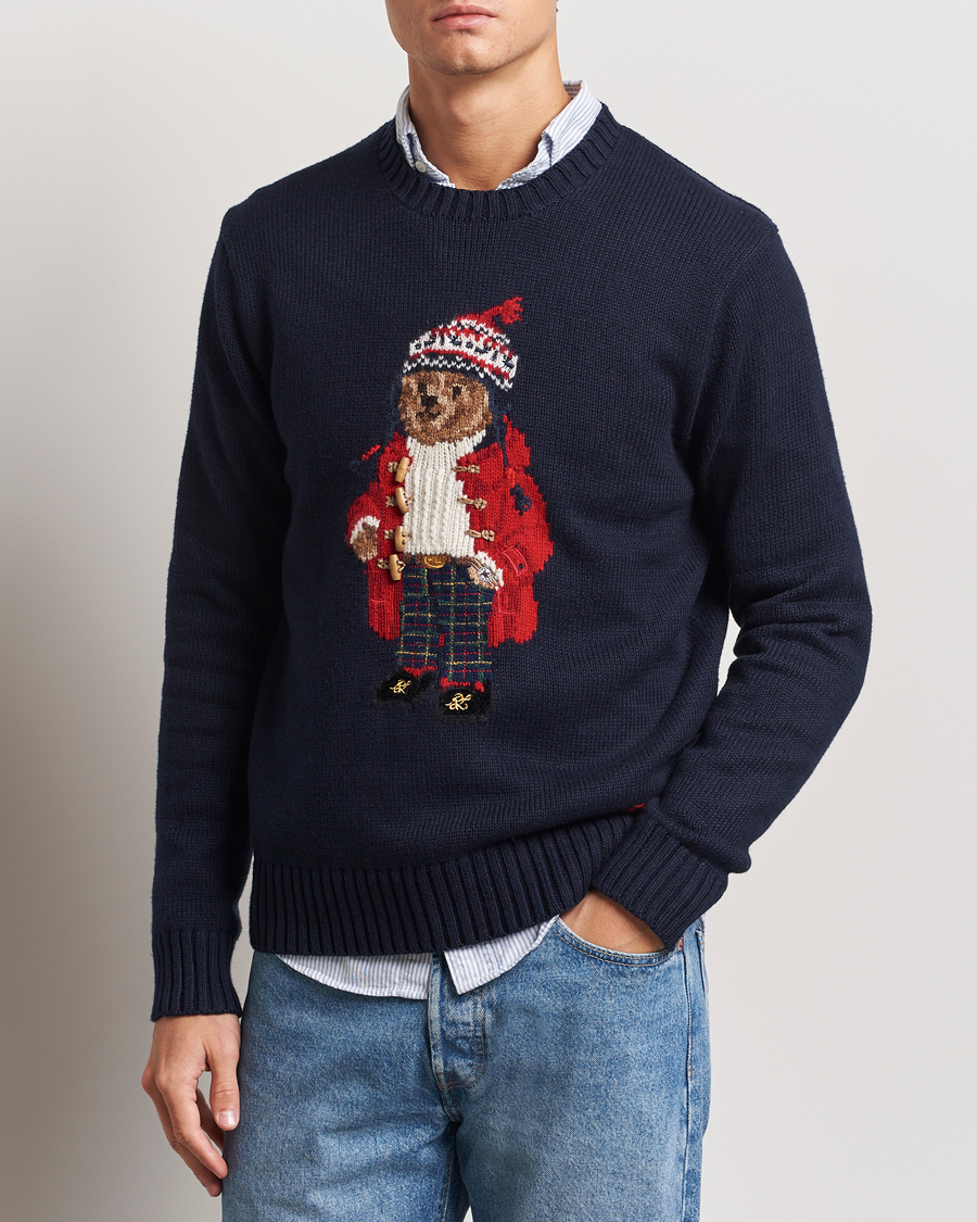 Homme | Pulls Et Tricots | Polo Ralph Lauren | Holiday Bear Sweater RL Navy
