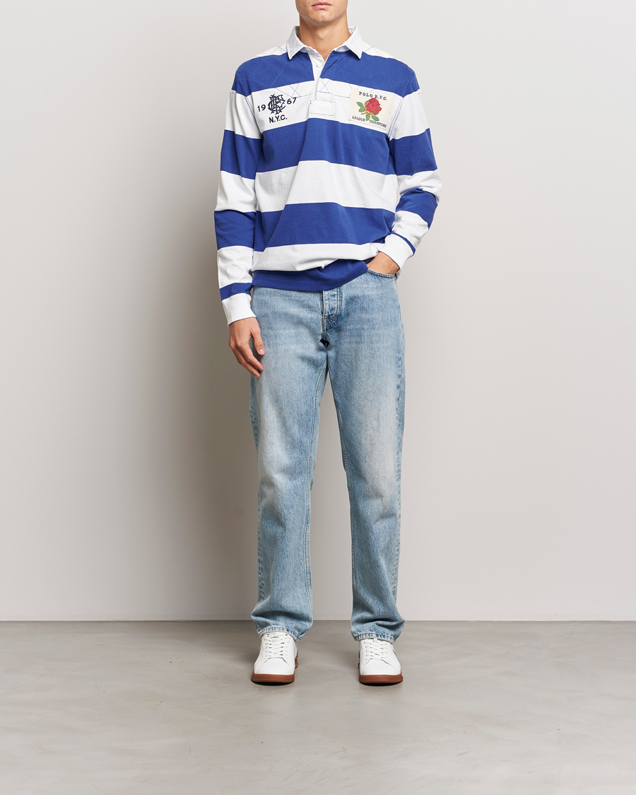 Homme | Pulls Et Tricots | Polo Ralph Lauren | Rugby Patch Deckwash White/Active Blue
