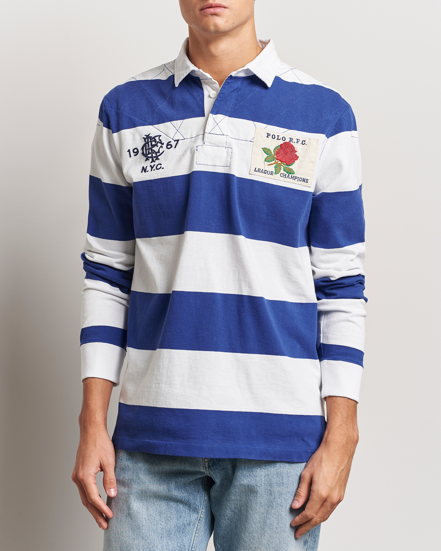 Homme | Pulls Et Tricots | Polo Ralph Lauren | Rugby Patch Deckwash White/Active Blue