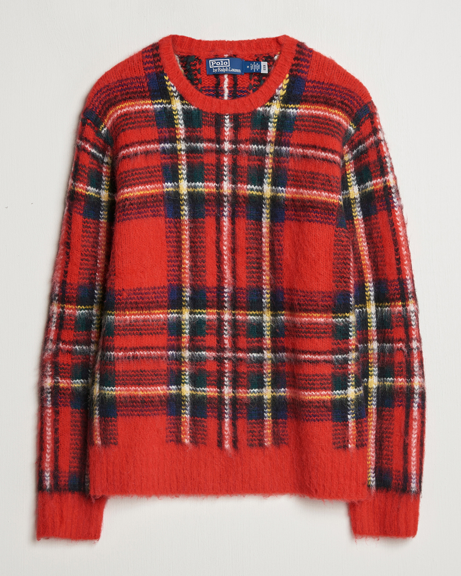 Homme | Pulls Et Tricots | Polo Ralph Lauren | Plaid Wool Sweater Red Combo