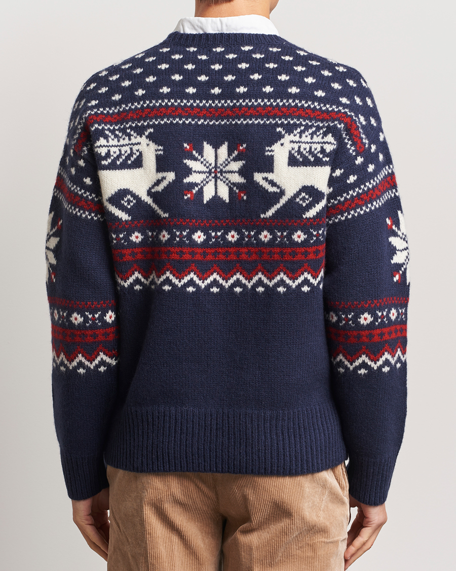Homme | Pulls Et Tricots | Polo Ralph Lauren | Raindeer Wool Sweater Navy Combo