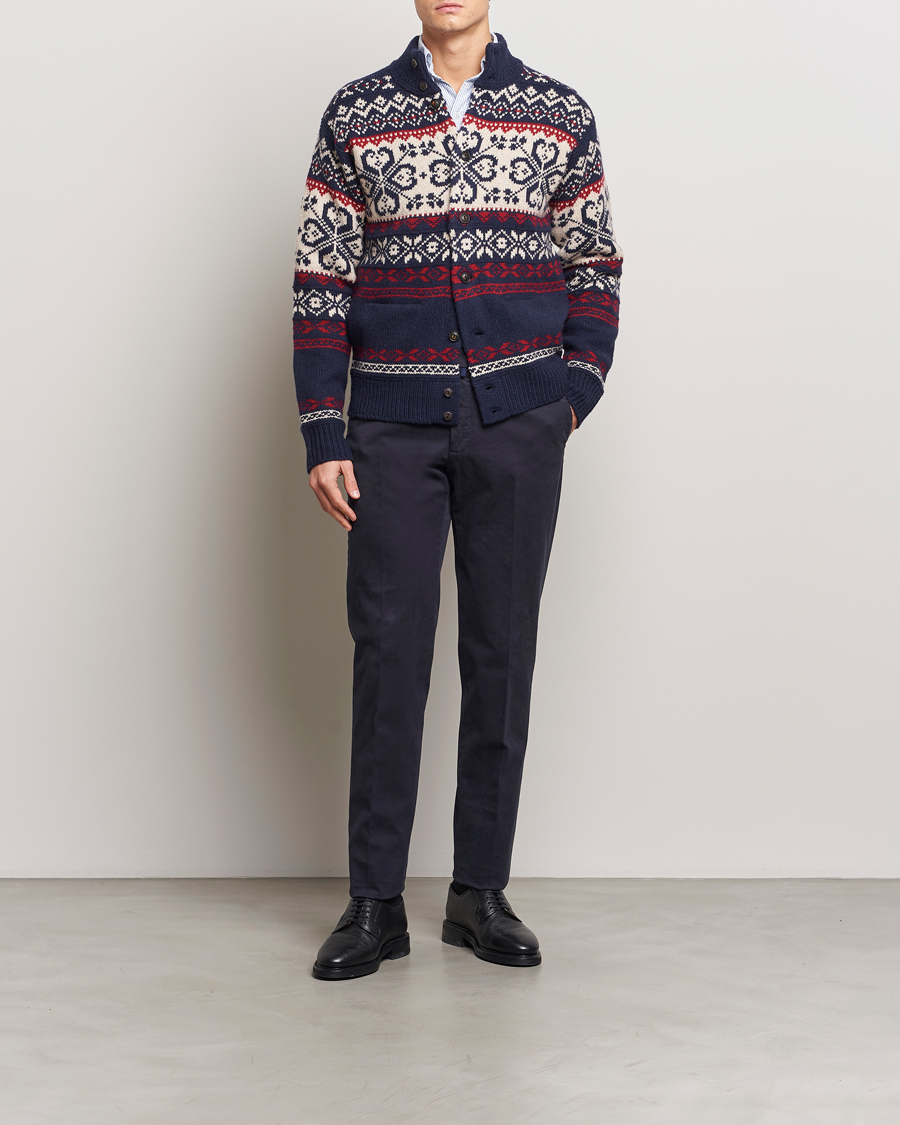 Homme | Pulls Et Tricots | Polo Ralph Lauren | Wool Blend Cardigan Navy Combo