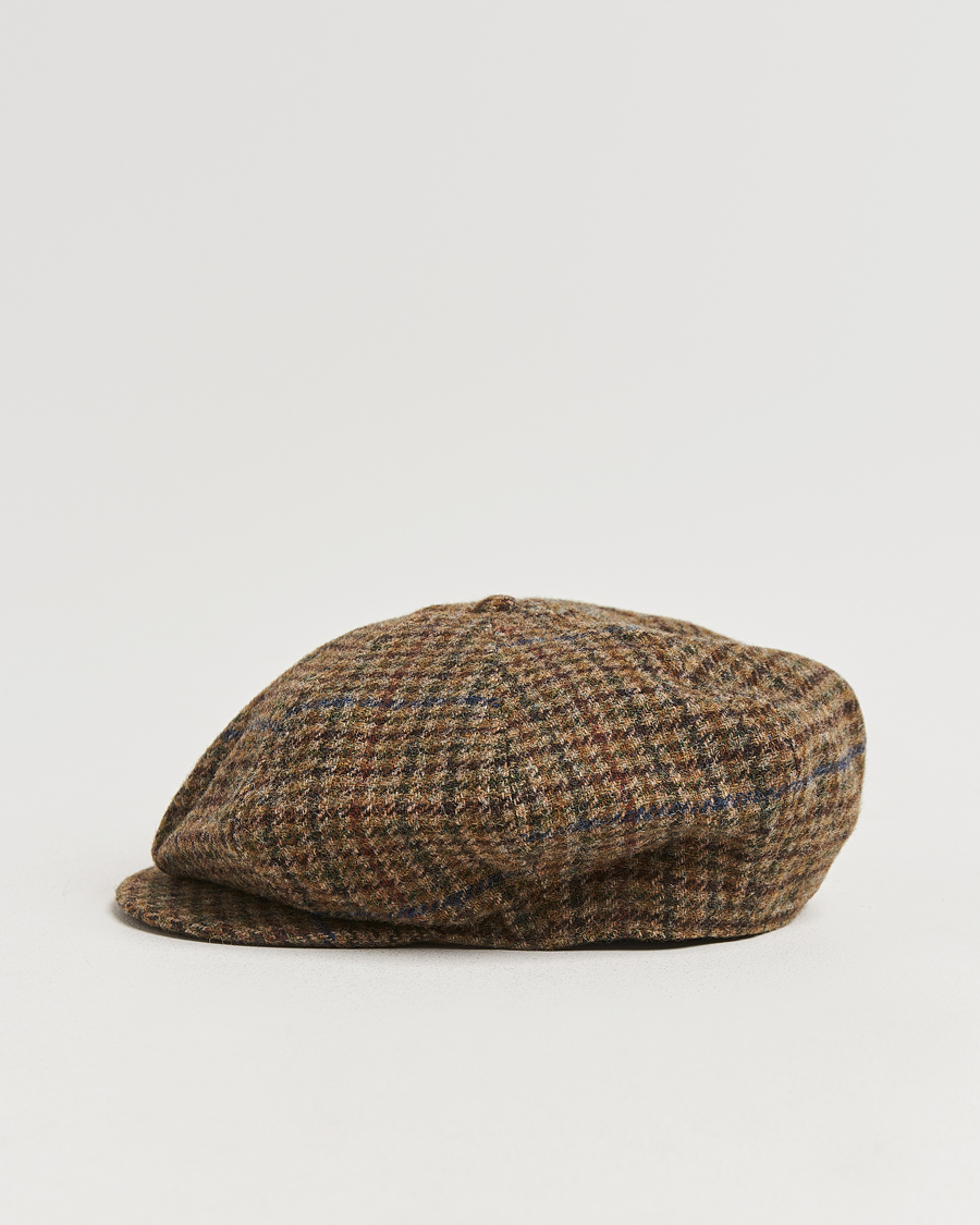 Homme | Polo Ralph Lauren Newsboy Herringbone Cap Sage/Tan | Polo Ralph Lauren | Newsboy Herringbone Cap Sage/Tan