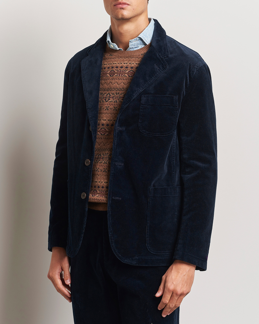 Homme | Blazers | Polo Ralph Lauren | Corduroy Stretch Blazer Aviator Navy