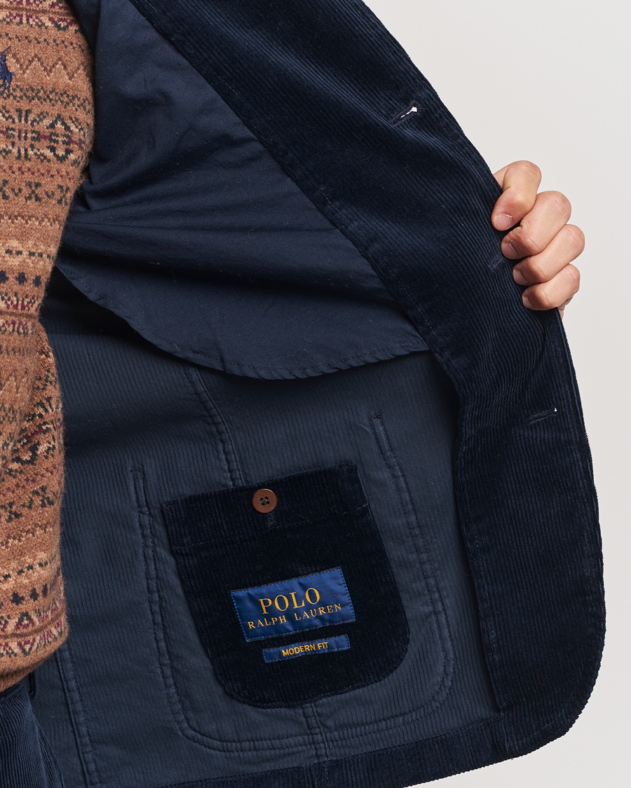 Homme | Blazers | Polo Ralph Lauren | Corduroy Stretch Blazer Aviator Navy