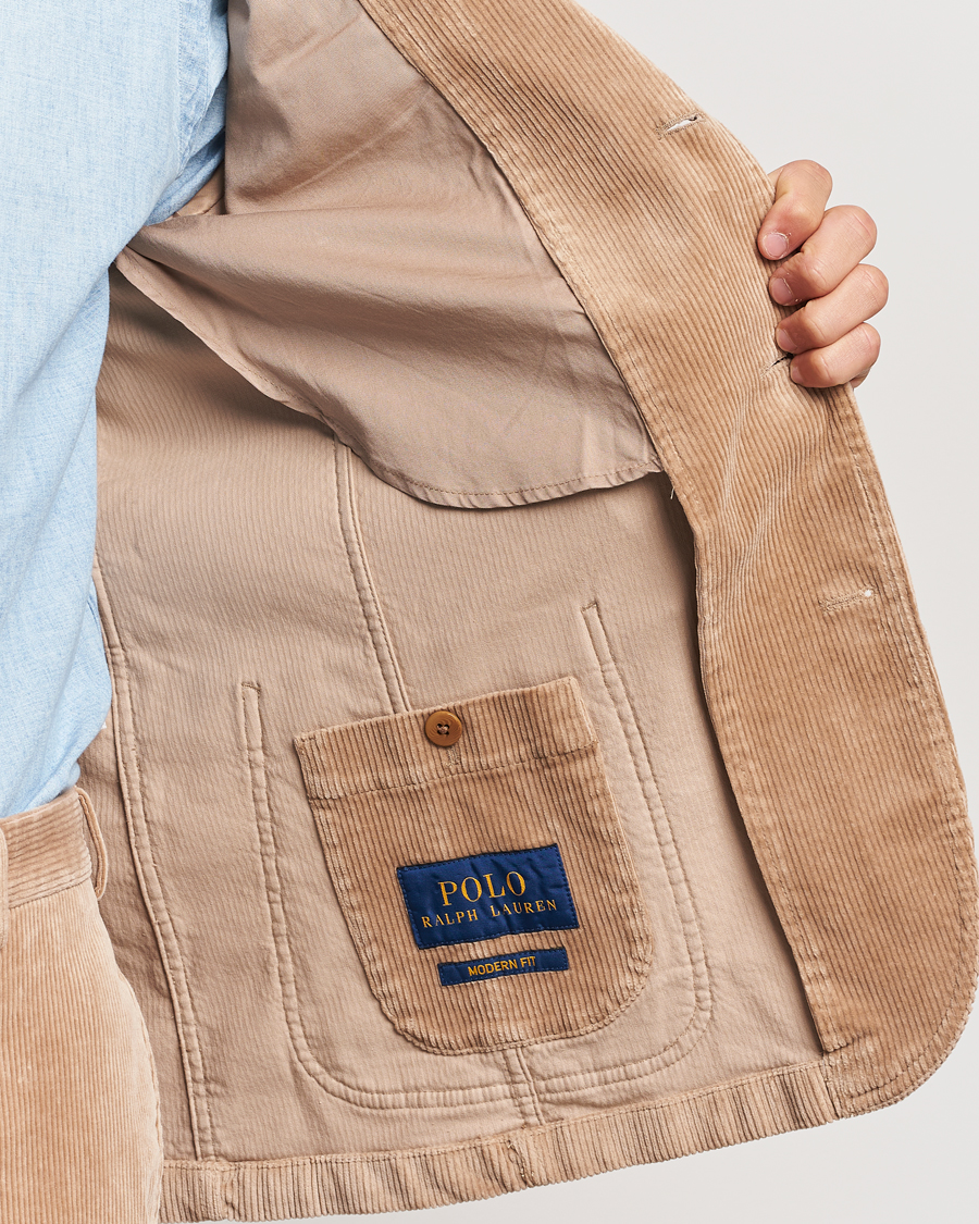 Homme | Blazers | Polo Ralph Lauren | Corduroy Stretch Blazer Hazelnut