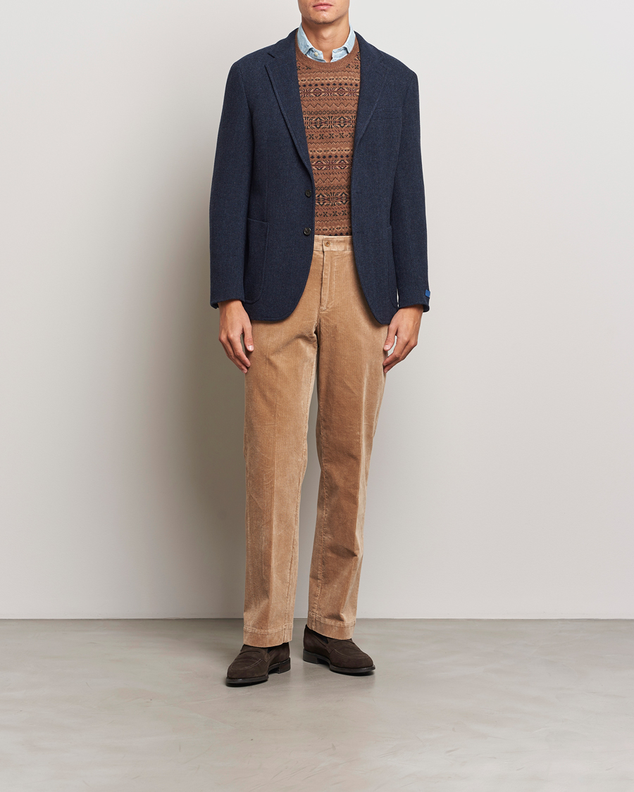 Homme | Pantalons | Polo Ralph Lauren | Corduroy Pleated Trousers Hazelnut