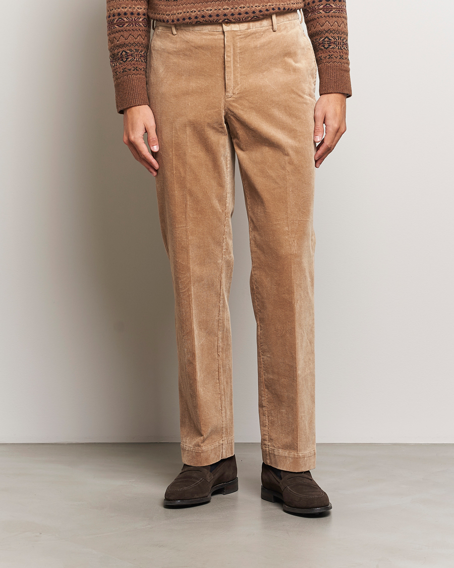 Homme | Pantalons | Polo Ralph Lauren | Corduroy Pleated Trousers Hazelnut