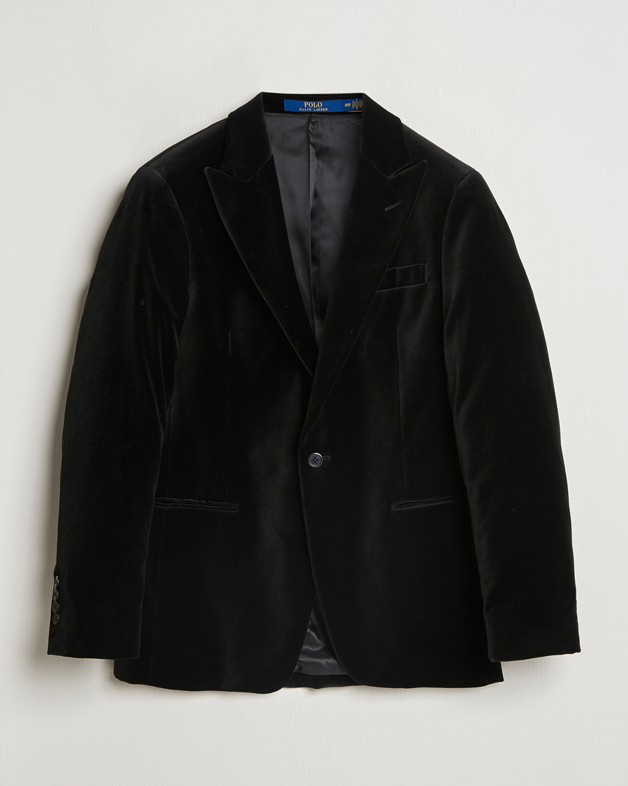 Homme | Blazers | Polo Ralph Lauren | Velvet Blazer Black
