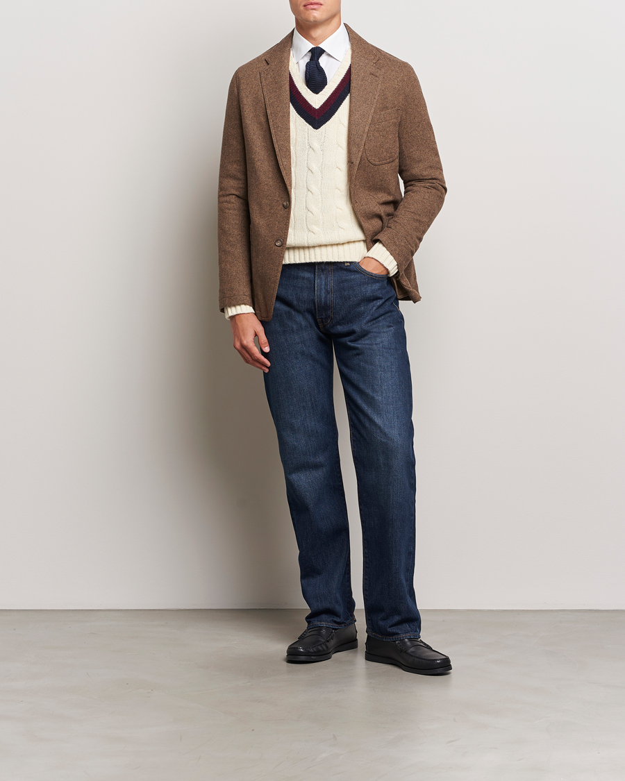 Homme | Blazers | Polo Ralph Lauren | Classic Herringbone Sportcoat Brown/Tan