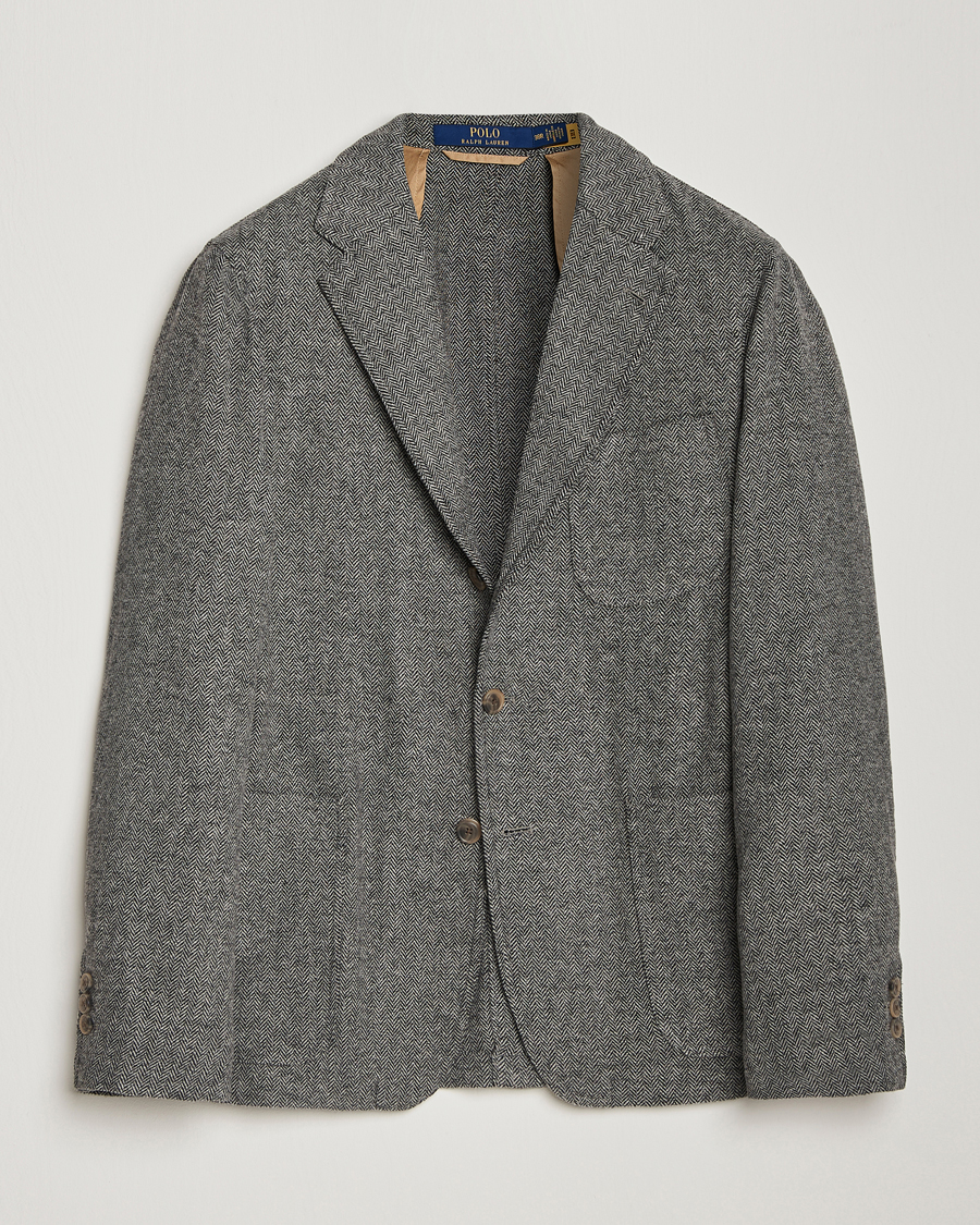 Homme | Blazers | Polo Ralph Lauren | Classic Herringbone Sportcoat Black/Cream