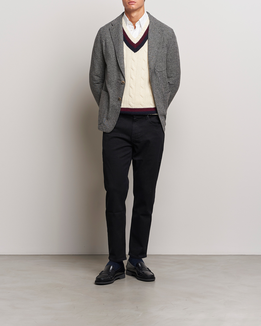 Homme | Blazers | Polo Ralph Lauren | Classic Herringbone Sportcoat Black/Cream