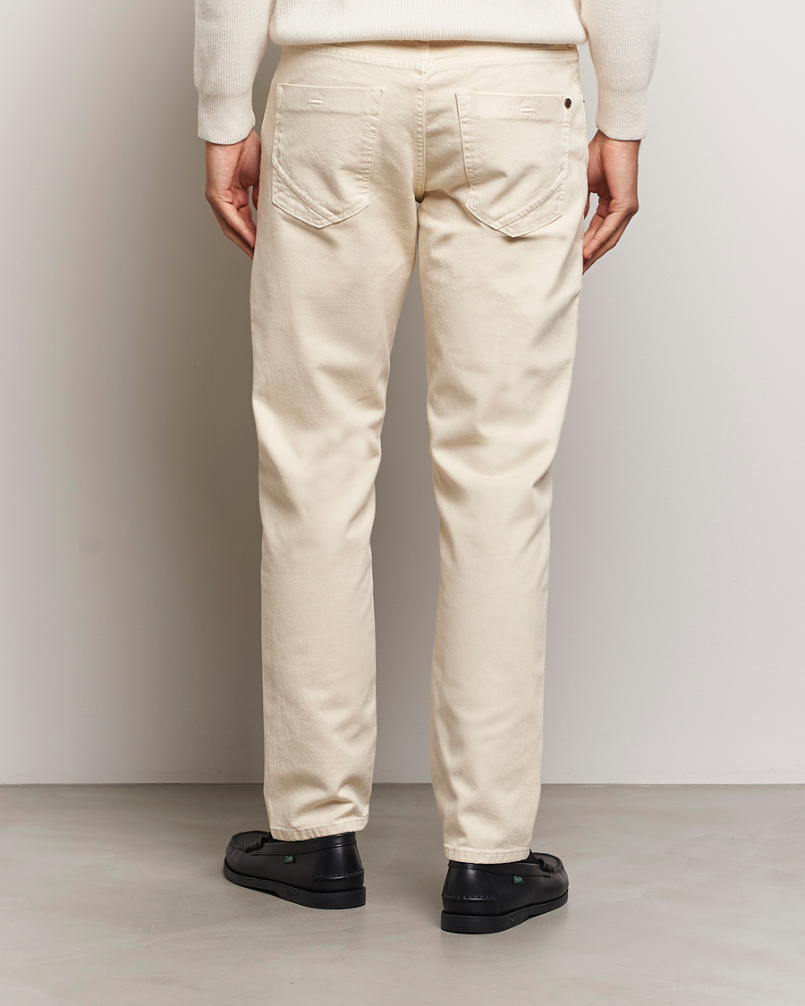 Homme | Pantalons | Incotex | 5-Pocket Bull Denim Pants Off White