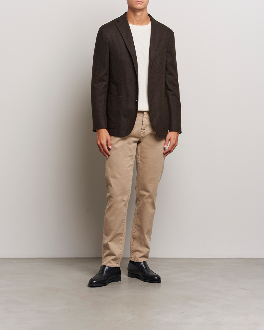 Homme | Pantalons | Incotex | 5-Pocket Bull Denim Pants Beige