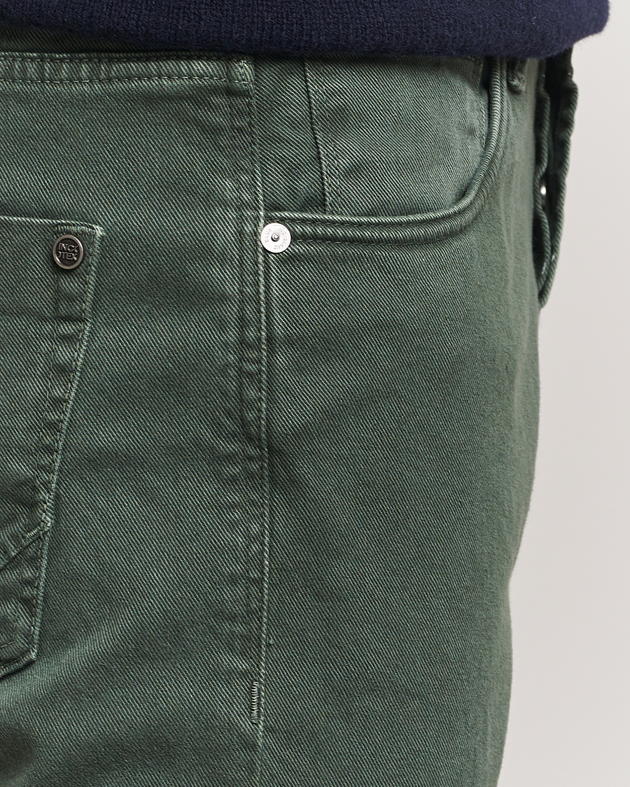 Homme | Pantalons | Incotex | 5-Pocket Bull Denim Pants Dark Green