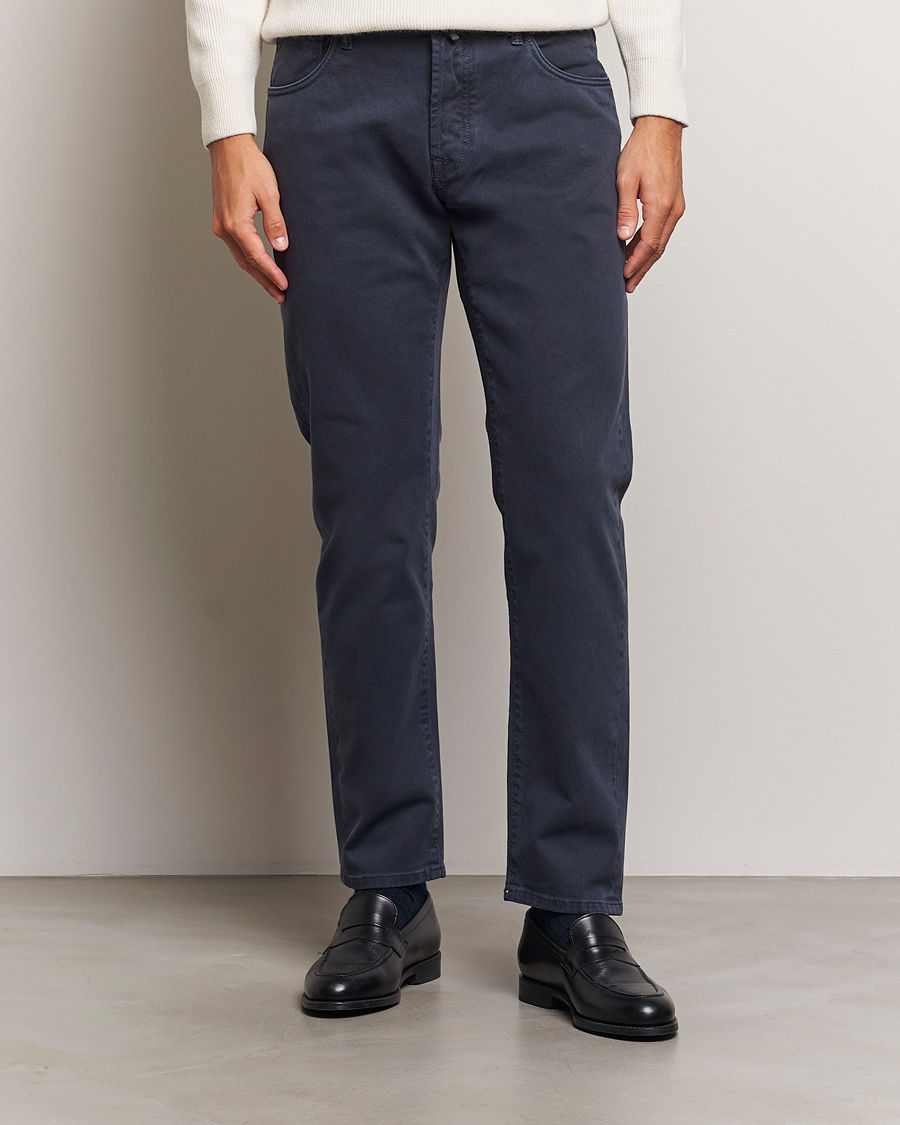 Homme | Pantalons | Incotex | 5-Pocket Bull Denim Pants Navy