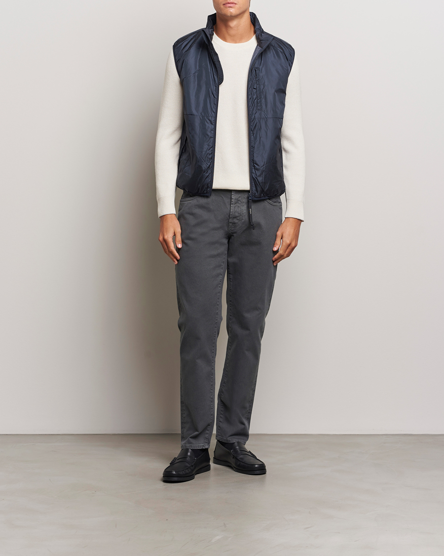 Homme | Pantalons | Incotex | 5-Pocket Bull Denim Pants Dark Grey