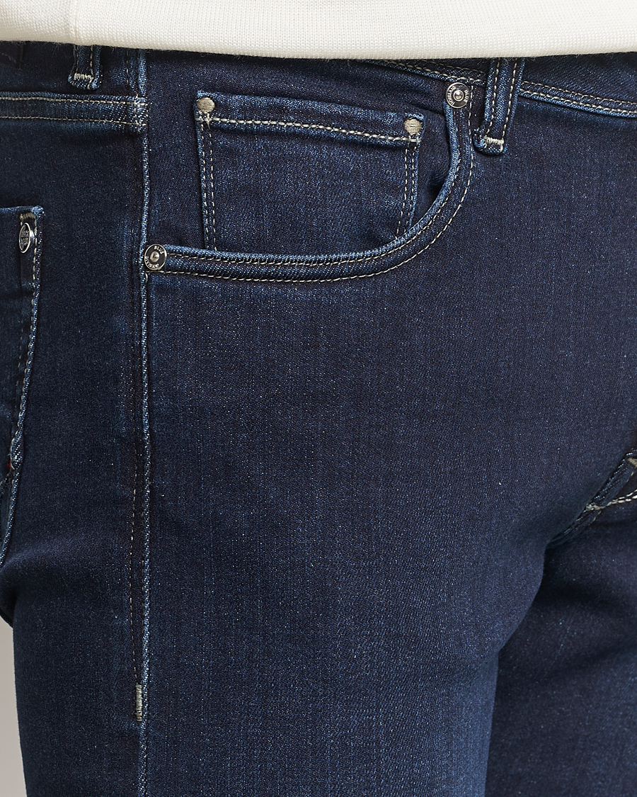Homme | Jeans | Incotex | 5-Pocket Stretch Denim Dark Blue