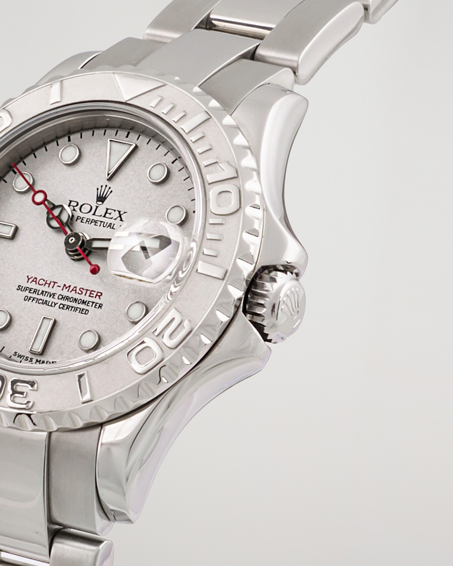 Homme | Rolex Pre-Owned Yachtmaster 169622 Silver | Rolex Pre-Owned | Yachtmaster 169622 Silver