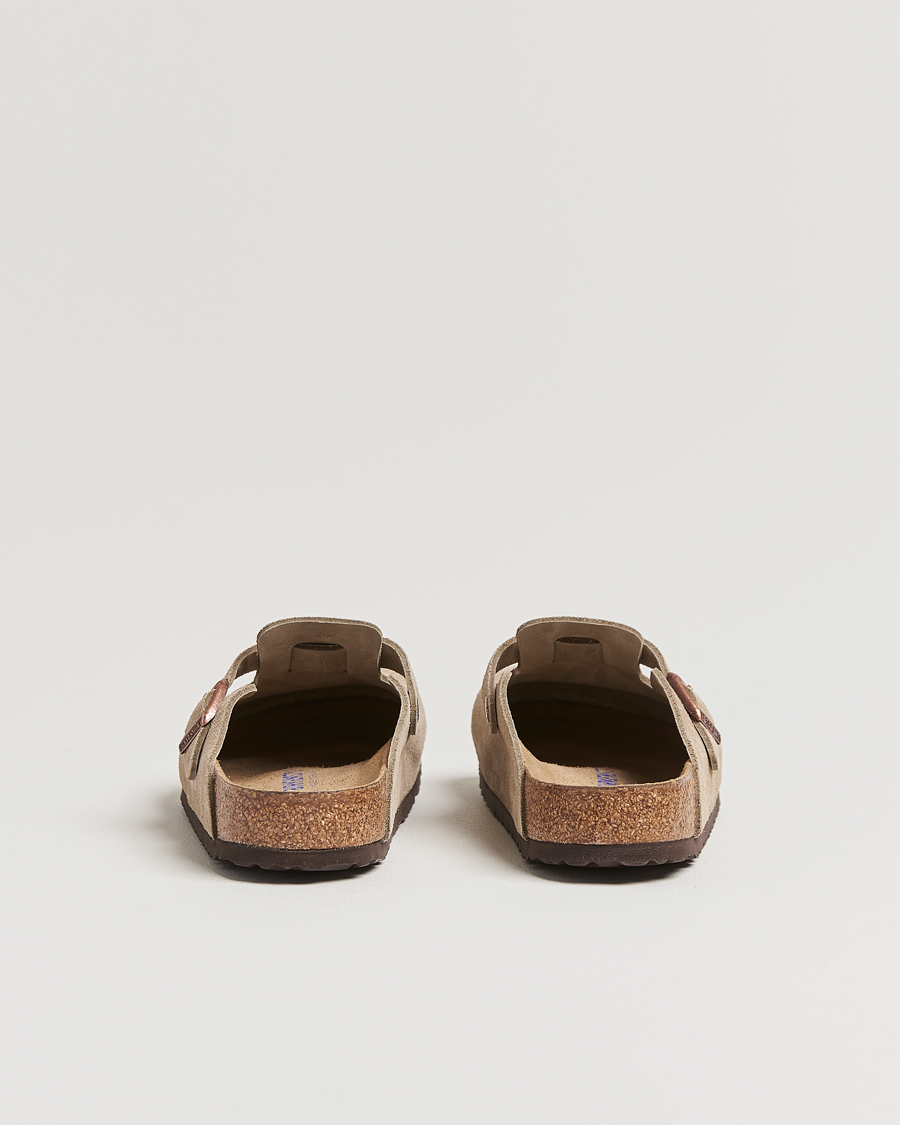 Homme | Sandales Et Mules | BIRKENSTOCK | Boston Soft Footbed Taupe Suede