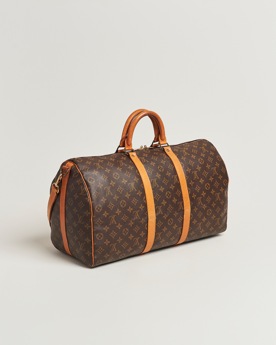 Homme | Louis Vuitton Pre-Owned Keepall Bandoulière 50 Monogram | Louis Vuitton Pre-Owned | Keepall Bandoulière 50 Monogram